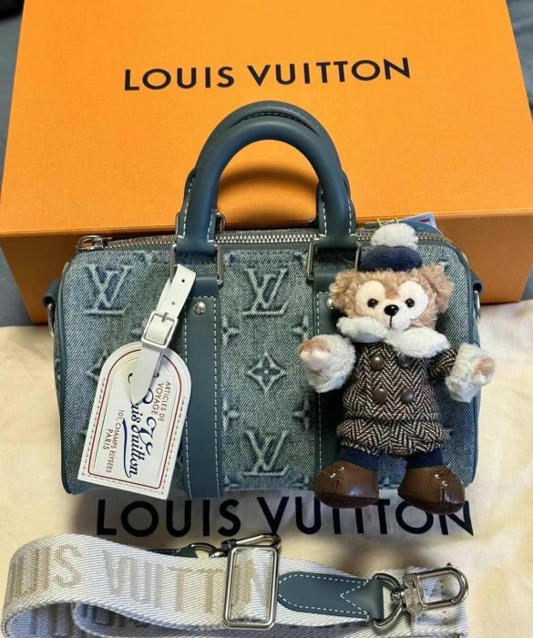 LV M22762 Keepall Bandouluere 25 牛仔包