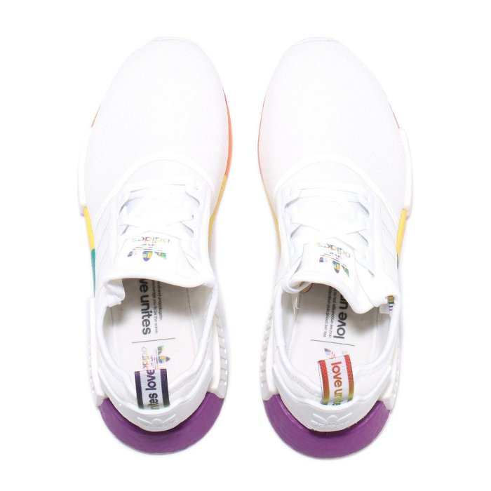 Adidas NMD R1 Pride 2020 FY9024 彩虹拚色 白 拚色