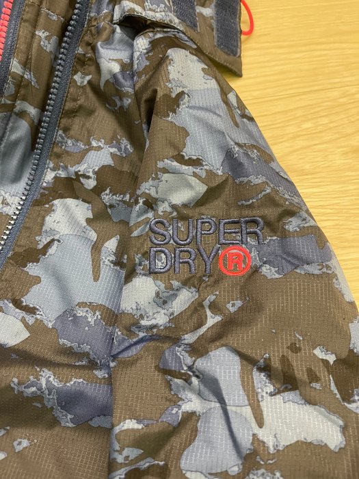 Superdry 極度乾燥 現貨 藍色迷彩/桃紅字  windcheater  防風 外套 夾克 女生