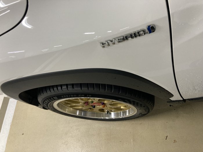 RAV4 TOYOTA 18吋金色BBS鋁圈 CROSS 5X114.3 大內凹 235/50/18 米其林新胎 PS5