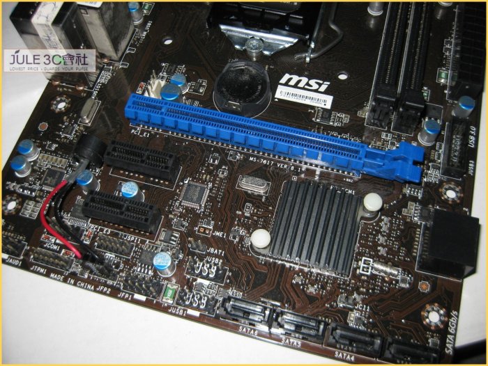 JULE 3C會社-微星MSI B85M-P33 V3 B85/軍規/DDR3/良品/MATX/1150 主機板