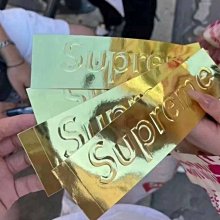 【日貨代購CITY】2022AW Supreme box logo sticker 金色 貼紙 開季商品 現貨