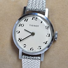 《寶萊精品》Tissot 天梭銀乳白圓型手動女子錶