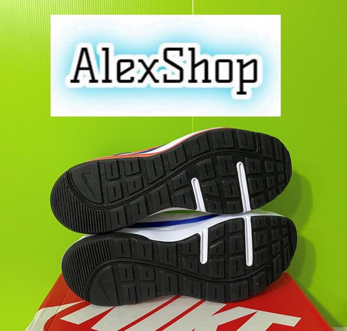 艾力克斯 NIKE AIR MAX AP 男 CU4826-004 白網布 藍 紅勾 氣墊慢跑鞋 上7