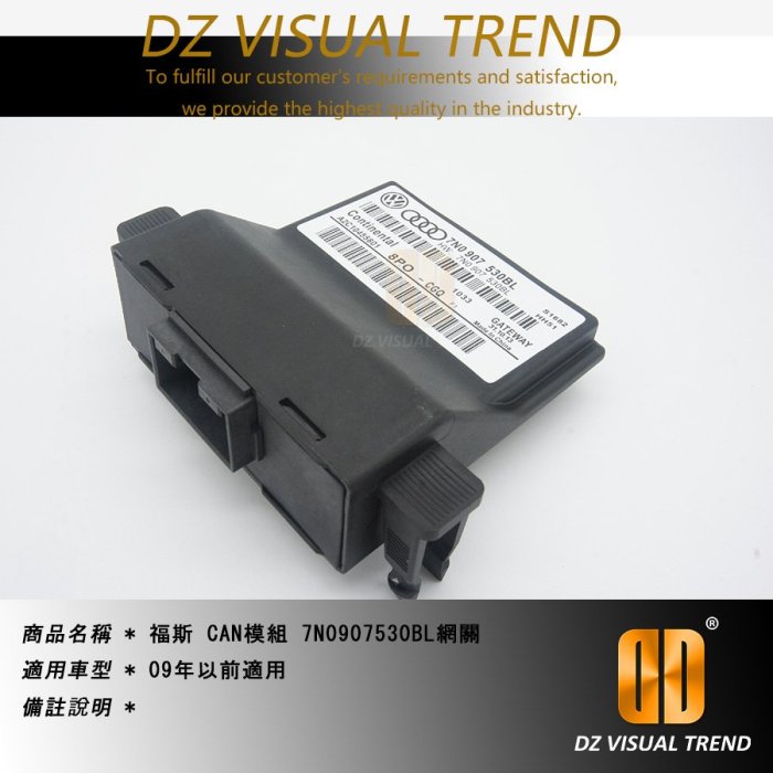 【大眾視覺潮流精品】 福斯 CANBUS Gateway 7N0 907 530 網關 改裝主機 防漏電