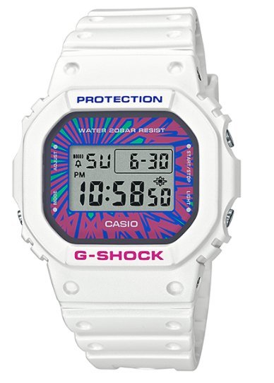【天龜】CASIO G-SHOCK   全新多彩系列夜間霓虹電子錶 DW-5600DN-7
