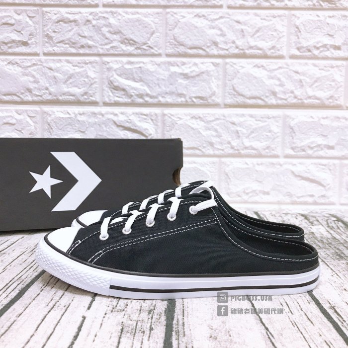 【豬豬老闆】Converse ALLSTAR 帆布 懶人鞋 女 黑567945C 白567946C 珊瑚紅567948C