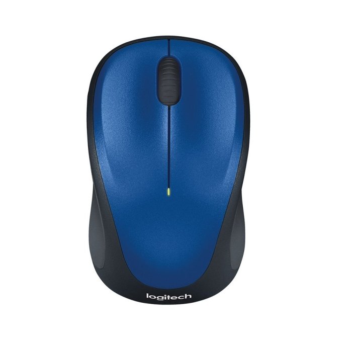 【鳥鵬電腦】logitech 羅技 M235n 無線滑鼠 藍色 電源開關 橡膠側邊 左右手通用 公司貨 M235 新款