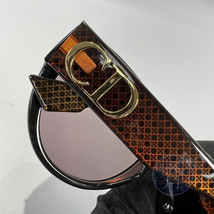 【一元起標 05/11】Christian Dior 迪奧 DCB2M 黑橘 CD 墨鏡 眼鏡 精品配件 品牌配飾