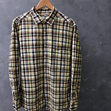 CA 日本品牌 UNIQLO 格紋 棉麻混紡 長袖襯衫 XL號 一元起標無底價M983