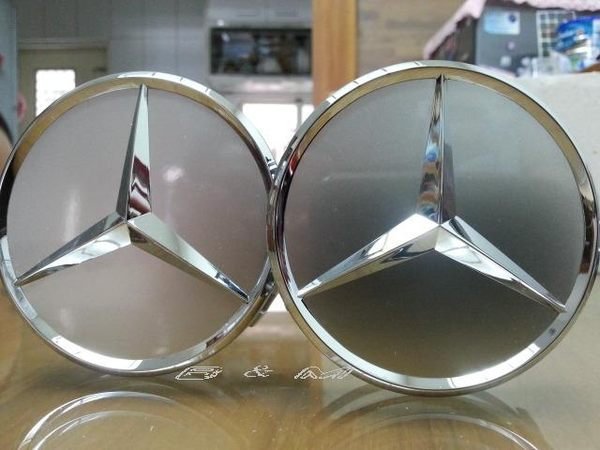 【B&M 原廠精品】 Mercedes Benz 賓士 原廠輪圈 中心蓋 鋁圈蓋 純銀鍍鉻版 A B C E S SLK CLS SL