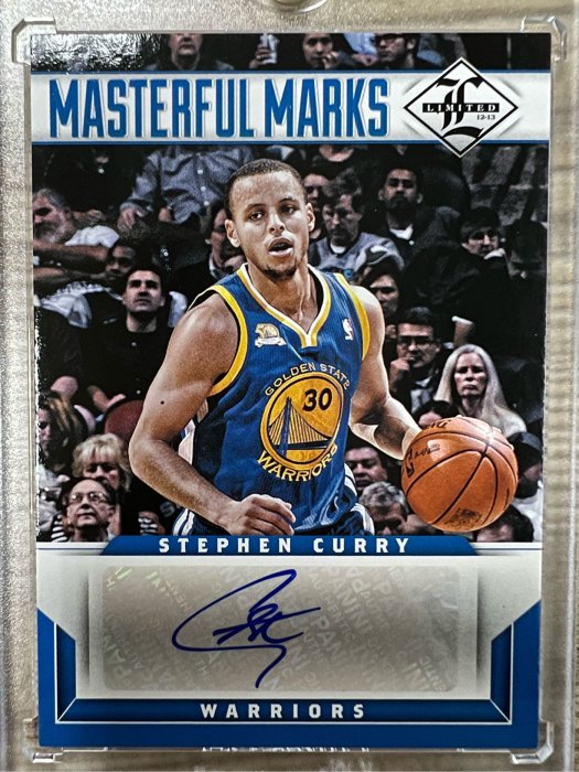 售出欣賞 Stephen Curry Masterful Marks 簽名卡 貼簽 /99