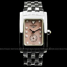 金鐸精品~2081 LONGINES 浪琴 DolceVita 黛綽維納多情系列珍珠母貝面 石英女用鑽錶