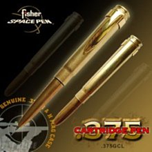 【ARMYGO】Fisher Space Pen Military子彈造型太空筆# 375GCL 黃銅色