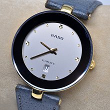 《寶萊精品》RADO 雷達金圓亮灰薄型石英女子錶