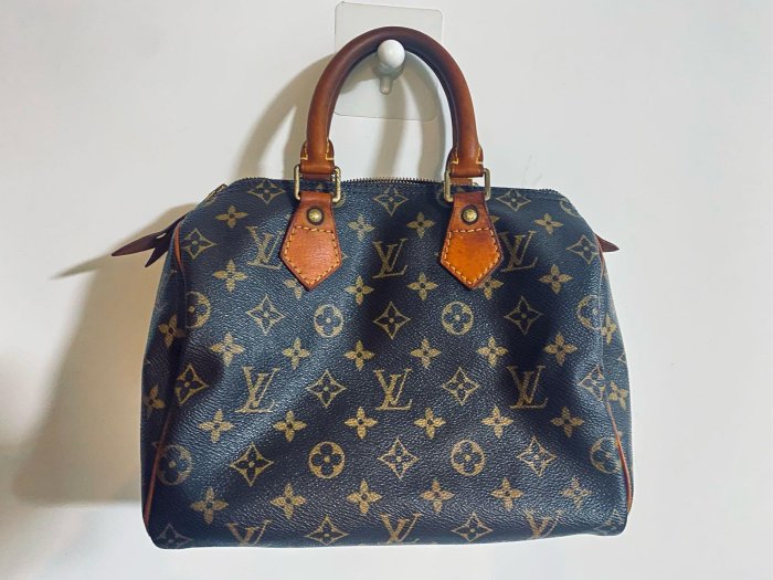 出清 真品 LV 二手 使用痕跡 波士頓包 speedy 25 附購買證明 現況詳照片