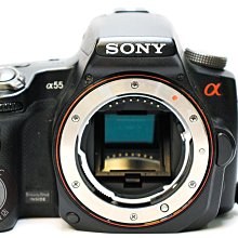 【台南橙市競標】SONY A55 SLT-A55V 快門數約:336xx A接環 A-Mount 單機身 暇疵機 零件機 #86827