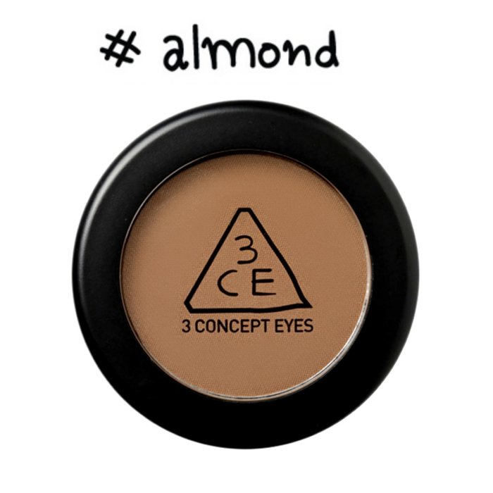 Chi's world~全新韓國 3CE(3CONCEPT EYES) 單色眼影3.5g #Almond 韓國3CE眼影