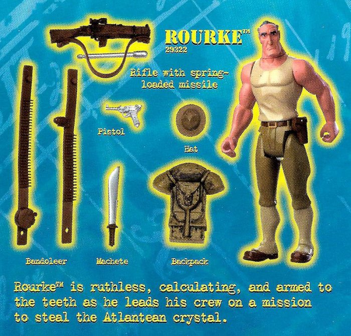 MATTEL 美泰兒 ~ Disney 失落的帝國 ATLANTIS : THE LOST EMPIRE - 洛克 ROURKE