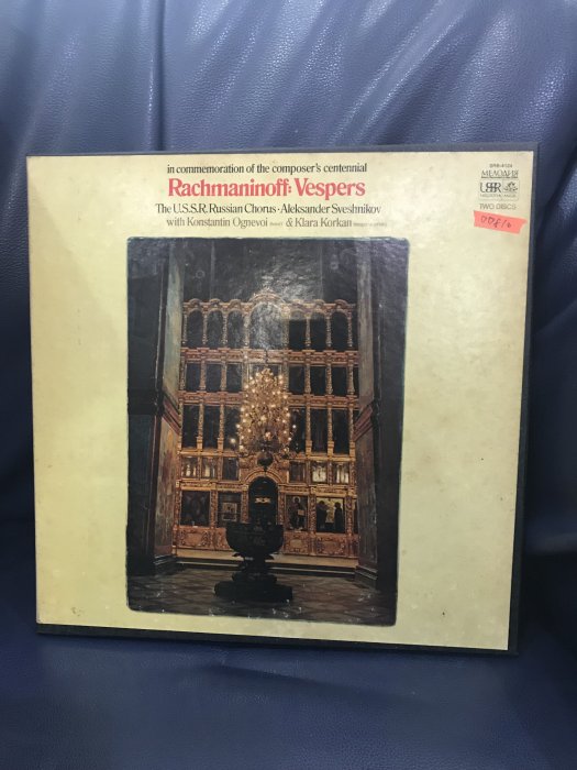 開心唱片 (RACHMANINOFF / VESPERS) 2CD 二手 黑膠唱片 DD810(私藏)