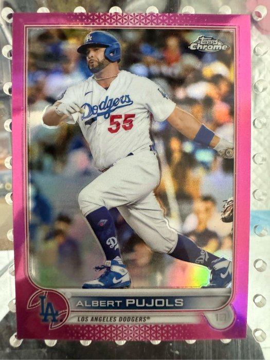 MLB Topps 2022 ALBERT PUJOLS Pink Refractor 全壘打傳奇球星