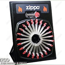 【ARMYGO】ZIPPO原廠打火石 (桌面展示卡型) (一套24組、每組六小粒裝)