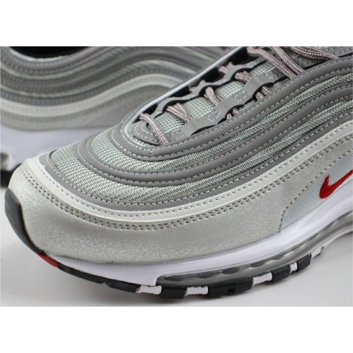 【正品】NIKE AIR MAX 97 OG QS 銀彈 銀色 反光 經典 紅勾884421-001慢跑鞋