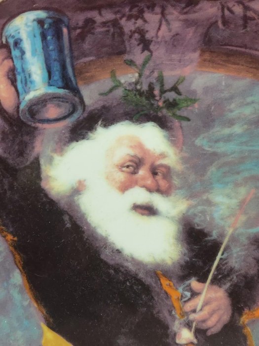 美國圣誕老人題材年代盤，和山姆大叔干杯