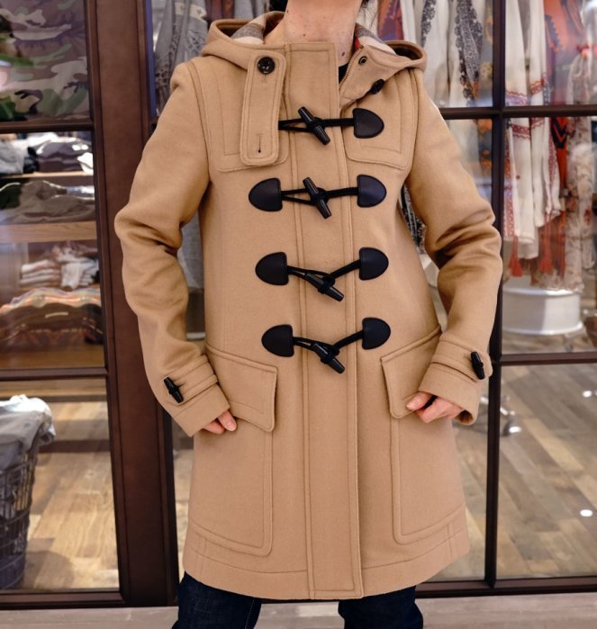 Burberry Brit Hooded Duffle Coat w/Toggles 羊毛4牛角外套 駝