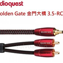 【富豪音響】美國線聖Audioquest Golden Gate(3.5-RCA)金門大橋 3.5轉RCA訊號線