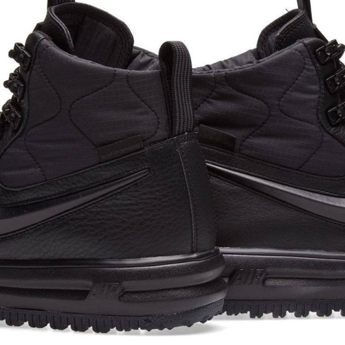 =CodE= NIKE LUNAR FORCE 1 DUCKBOOT 皮革籃球鞋(黑)916682-002 AF-1.男