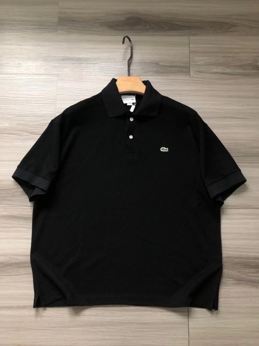 【風口潮流】Lacoste 經典小標LOGO 休閒短袖POLO衫 黑色 白色 綠色＊3色S~XL。B30707
