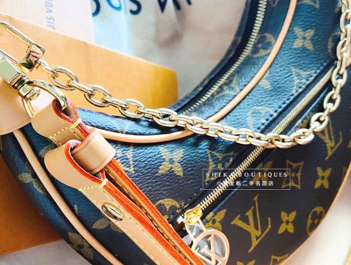 ( Yes! ) Louis Vuitton 真品 Loop PM 肩斜背手提 原花豌豆包 LV 【近全新56800含運】