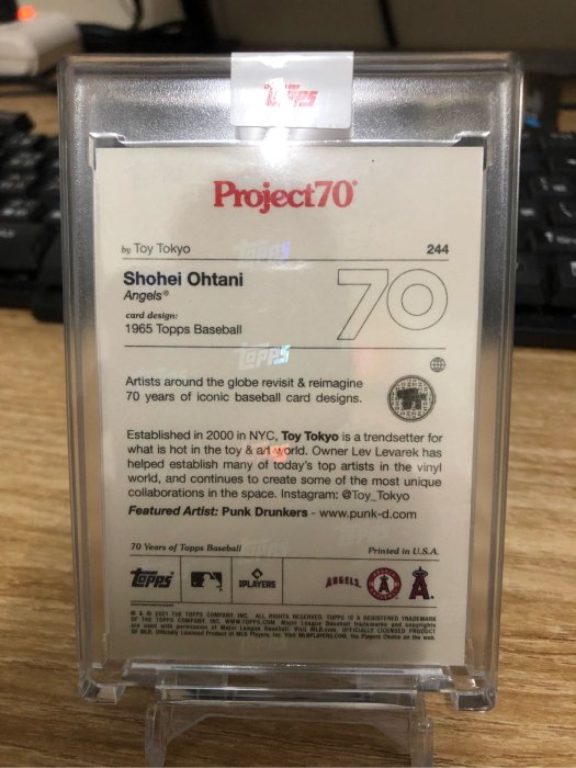 Topps Project70® Card 244 Shohei Ohtani 大谷翔平 Project 70