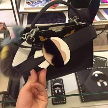 Fendi Karlito leather shoulder strap 老佛爺背帶 現貨