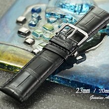 【時間探索】 全新伯爵 Piaget Emperado 國王系列專用特仕款鱷魚皮代用錶帶 ( 23mm)