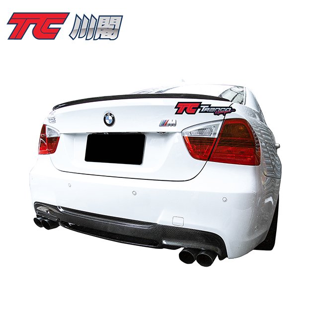 TRANCO 川閣 BMW E90 E90 M3 4D 4門 碳纖維 尾翼 小鴨尾