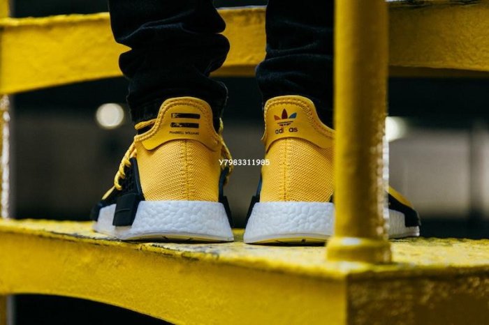 Adidas Originals Nmd Human Race 休閑運動 慢跑鞋“ Yellow”黃色 Bb0619 男女鞋