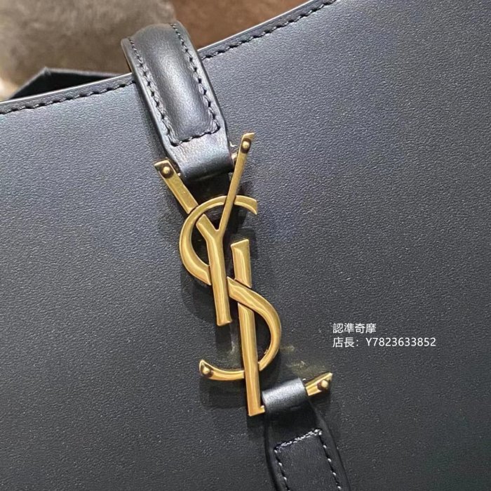 二手正品 YSL 聖羅蘭 YVES SAINT LAURENT LE5À7 HOBO迷你黑色金扣 腋下包 肩背包