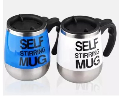 【用心的店】self stirring mug歐式不鏽鋼自動咖啡攪拌杯馬克杯咖啡杯電動泡咖啡杯