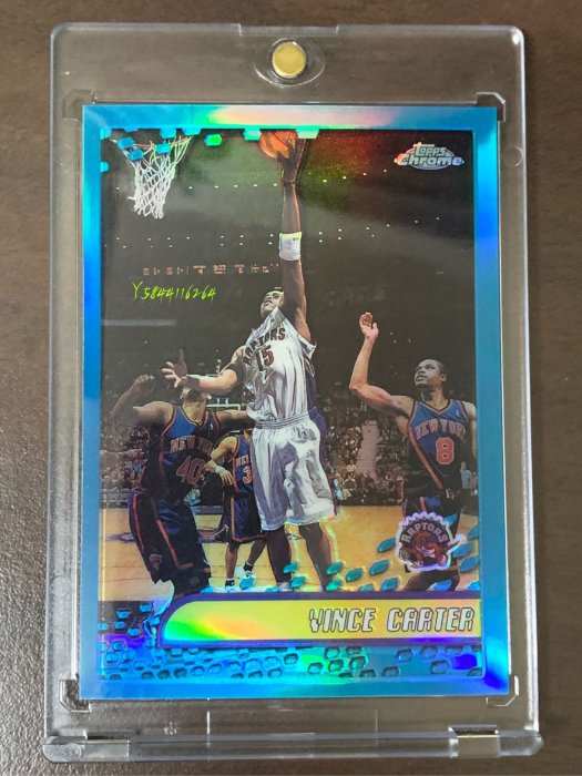 2001 Topps Chrome Refractor Vince Carter 金屬平行亮面