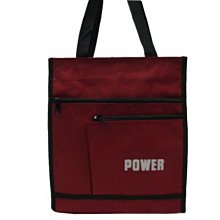 【菲歐娜】6833-1-(POWER)補習袋,A4資料袋,手提袋(酒紅)台灣製作