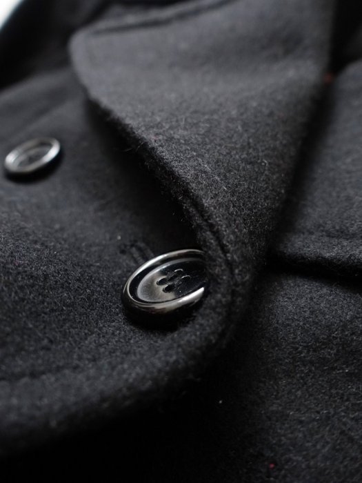 瑞典品牌 H&M 女款 黑色 雙排扣 羊毛混紡 短大衣 36號