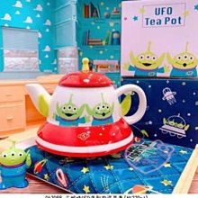 ♥小花花日本精品♥迪士尼三眼怪UFO外星飛船造型陶瓷茶壺咖啡壺下午茶壺~2