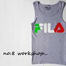 ☆【FILA男生館】☆【FILA 大LOGO 印圖背心】☆【FA001A5】(S)