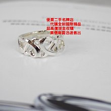 優買二手精品名牌店 TIFFANY 蒂芬妮 925 純銀 LOVING HEART 愛心心戒指戒子戒簍空 全新二