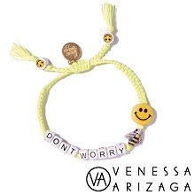 Venessa Arizaga DONT WORRY BEE HAPPY 笑臉黃色手鍊