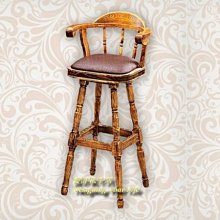 【設計私生活】馬丁尼復古松木實木旋轉式吧台椅(部份地區免運費)256W