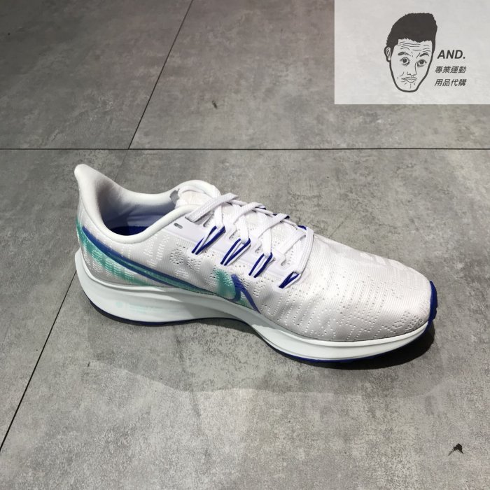 【AND.】NIKE AIR ZOOM PEGASUS 36 藍白 透氣 氣墊 慢跑 女款 AV6259-100