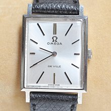 《寶萊精品》Omega 歐米茄銀白長型手動女子錶